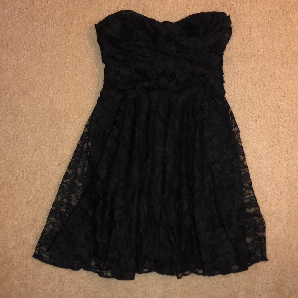 Express Strapless Sweetheart Neckline LBD